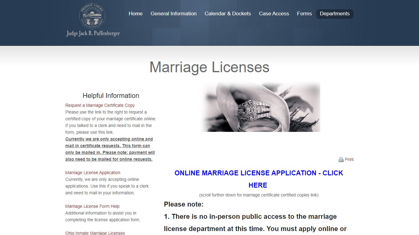 Marriage Licenses - Lucas County Probate Court